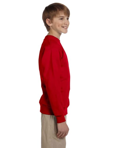 Hanes ComfortBlend - Youth 7.8-Ounce Sweatshirt. P360, Red XS