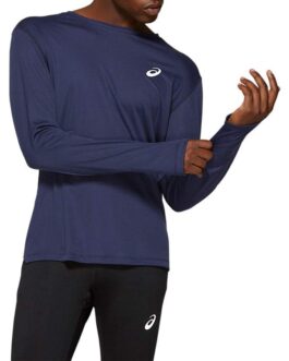 ASICS Boys' Silver Long Sleeve Running Top