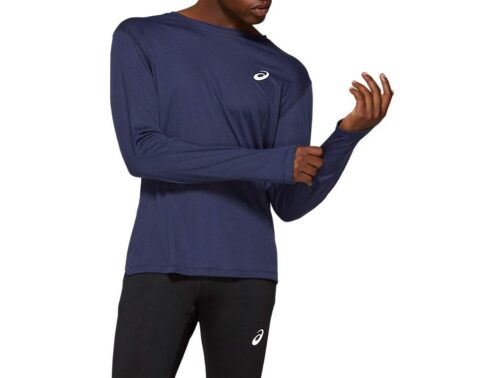 ASICS Boys' Silver Long Sleeve Running Top