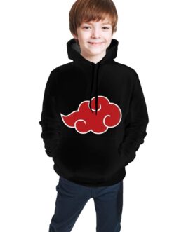 Maming N-Aruto Print Pullover Hoodies Youth Boys Girls Hooded Seatshirts Sweaters