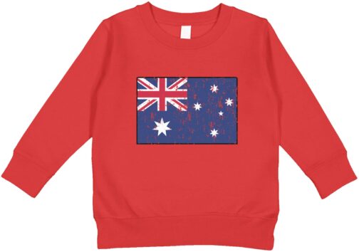 Amdesco Australia Flag Australian Toddler Sweatshirt