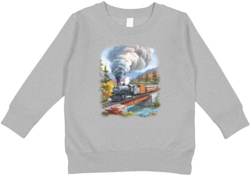 Amdesco Train Crossing Toddler Sweatshirt