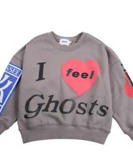 Keruimeihao666 Kids Clothes Hoodie Sweatshirt I Feel Ghosts 3D Letter Print Graphic Pullover Top